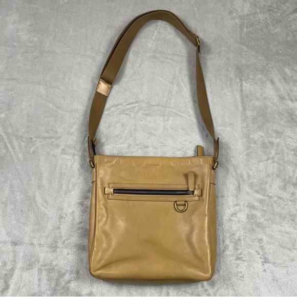 COACH Tan Leather Crossbody Bag - Picture 1 of 7